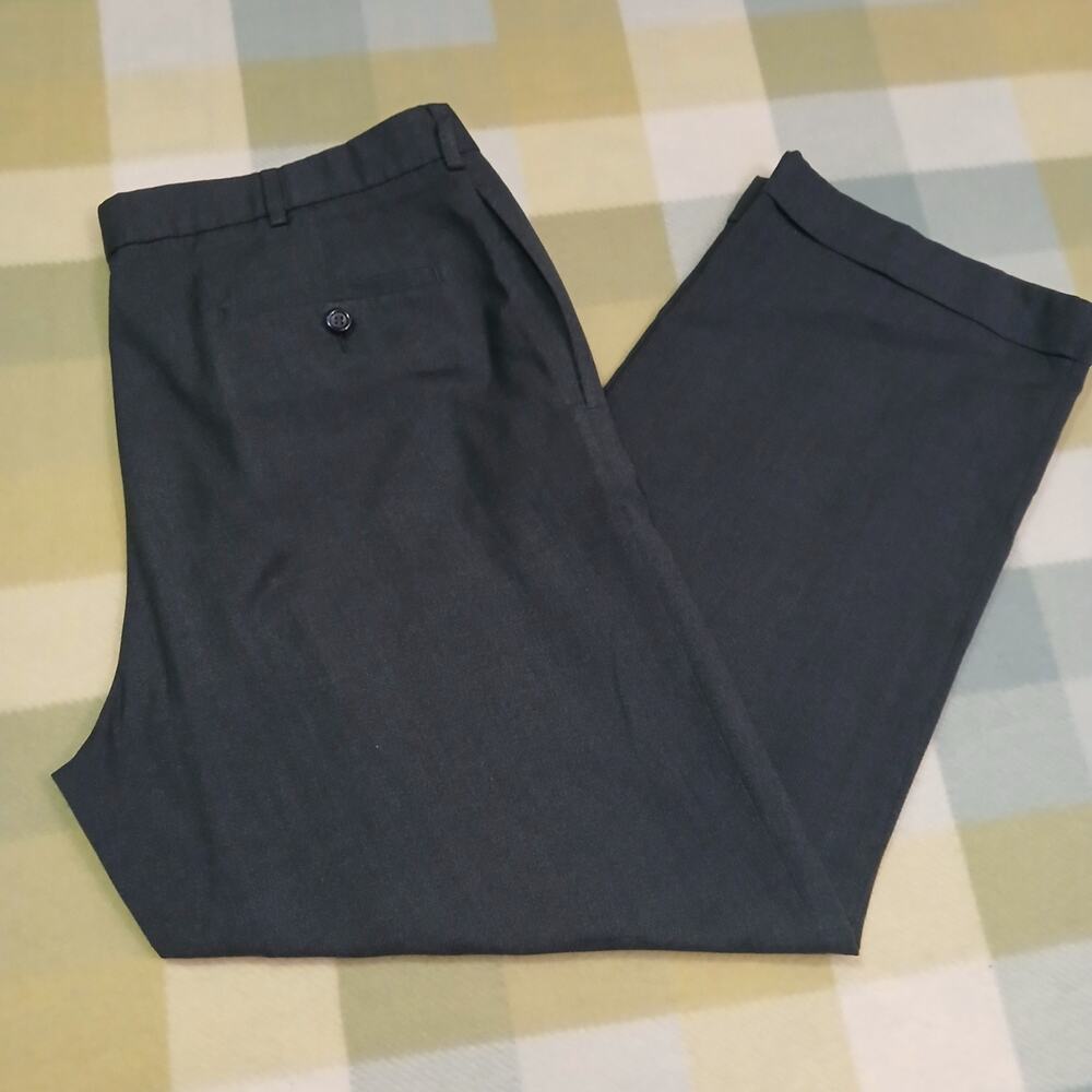 Dockers charcoal grey pleated trousers 34x29